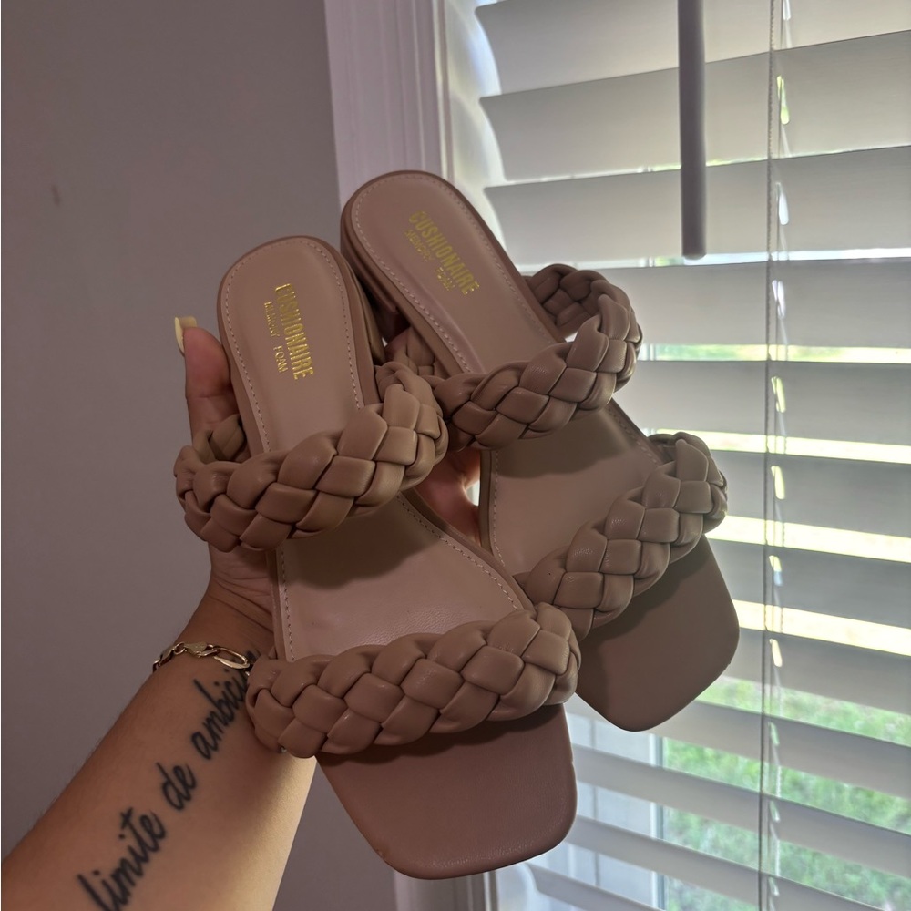Tan Braided Sandals